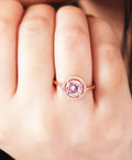 Radiant Rose Gold Solitaire Ring. - KORE JEWELS 