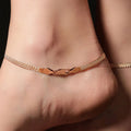 Rose Gold Dazzling Dot Anklet - KORE JEWELS 