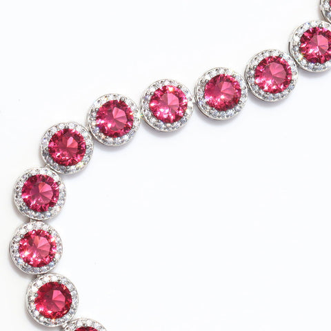 Ruby colored Round Bracelet - KORE JEWELS 