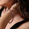 Ruby colored Round Bracelet - KORE JEWELS 
