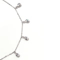 Satiny Tear Drop CZ Anklet - KORE JEWELS 