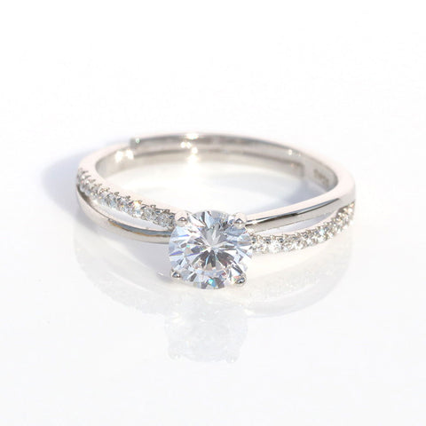 Seductive Solitaire CZ Ring. - KORE JEWELS 