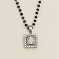 Single Halo Square Mangalsutra - KORE JEWELS 