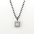 Single Halo Square Mangalsutra - KORE JEWELS 
