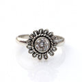 Solitaire Flower Toe Rings - KORE JEWELS 