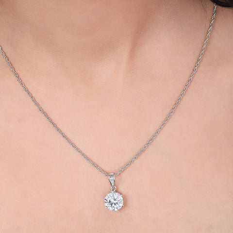 Solitaire Zirconia Necklace - KORE JEWELS 