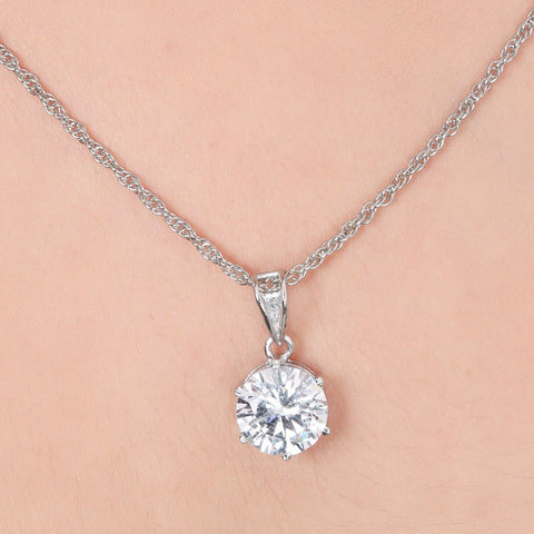 Solitaire Zirconia Necklace - KORE JEWELS 