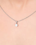 Stunning Round Solitaire Necklace - KORE JEWELS 