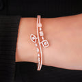 Superlative Rose Gold Kada Bracelet. - KORE JEWELS 