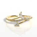 Tantalizing Leafy Love CZ Ring. - KORE JEWELS 