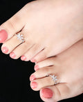 Tiny Floral Passion Toe Ring - KORE JEWELS 