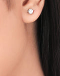 Tiny Round Solitaire Earrings & Mangalsutra Set. - KORE JEWELS 