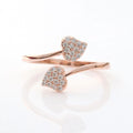 Touch Of Nature Rose Gold Toe Ring - KORE JEWELS 