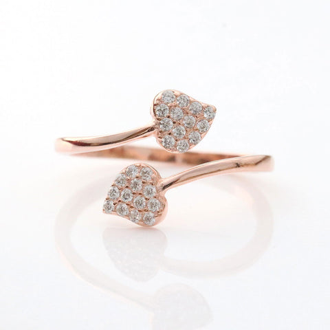 Touch Of Nature Rose Gold Toe Ring - KORE JEWELS 