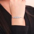 Triple Square with Leaf Bracelet - KORE JEWELS 