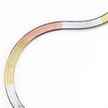 Triple Tone Fish Scale Anklet - KORE JEWELS 