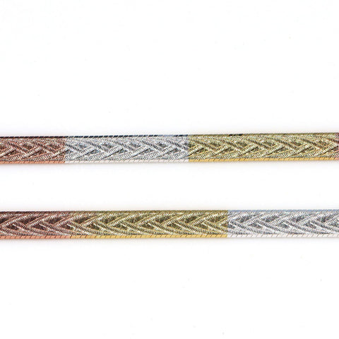 Triple Tone Mystical Anklet - KORE JEWELS 