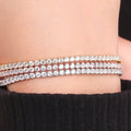 Triple Tone Tiny Square Beads Bracelet - KORE JEWELS 