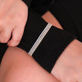 Triple Tone Tiny Square Beads Bracelet - KORE JEWELS 