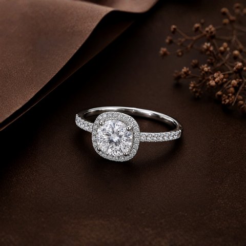 Alluring Squircle Solitaire Ring.
