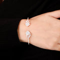 Verdant Rose Gold Kada Bracelet. - KORE JEWELS 