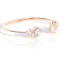Verdant Rose Gold Kada Bracelet. - KORE JEWELS 
