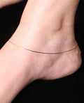 Vivid Snake Chain Triple Tone Anklet - KORE JEWELS 