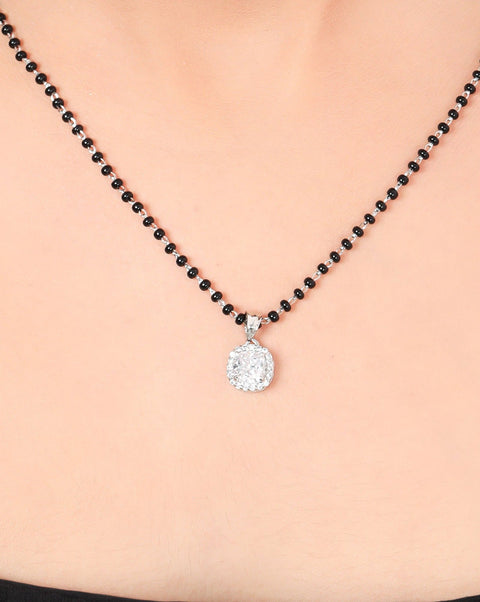 Winsome Halo Squiricle Mangalsutra. - KORE JEWELS 